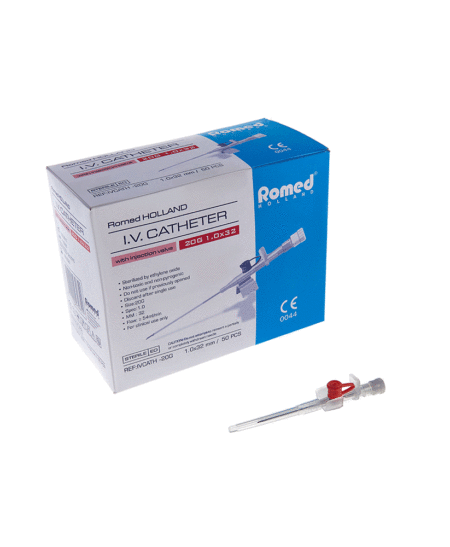 Romed φλεβοκαθετήρες 22G με βαλβίδα και πτερύγια - Roi Medicals
